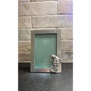 Mariposa Silver Seahorse 4x6 Picture Frame